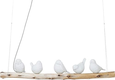 Kare Design Tischlampe Animal Birds LED Weiß, Tischleuchte, Vogel Motiv, Porzellan Schirm, Beton Fuß, Schreibtischlampe Kinder, Dekoleuchte, Lampe für Wohnzimmer, Schlafzimmer, 52x35x25 cm (H/B/T) im Sale